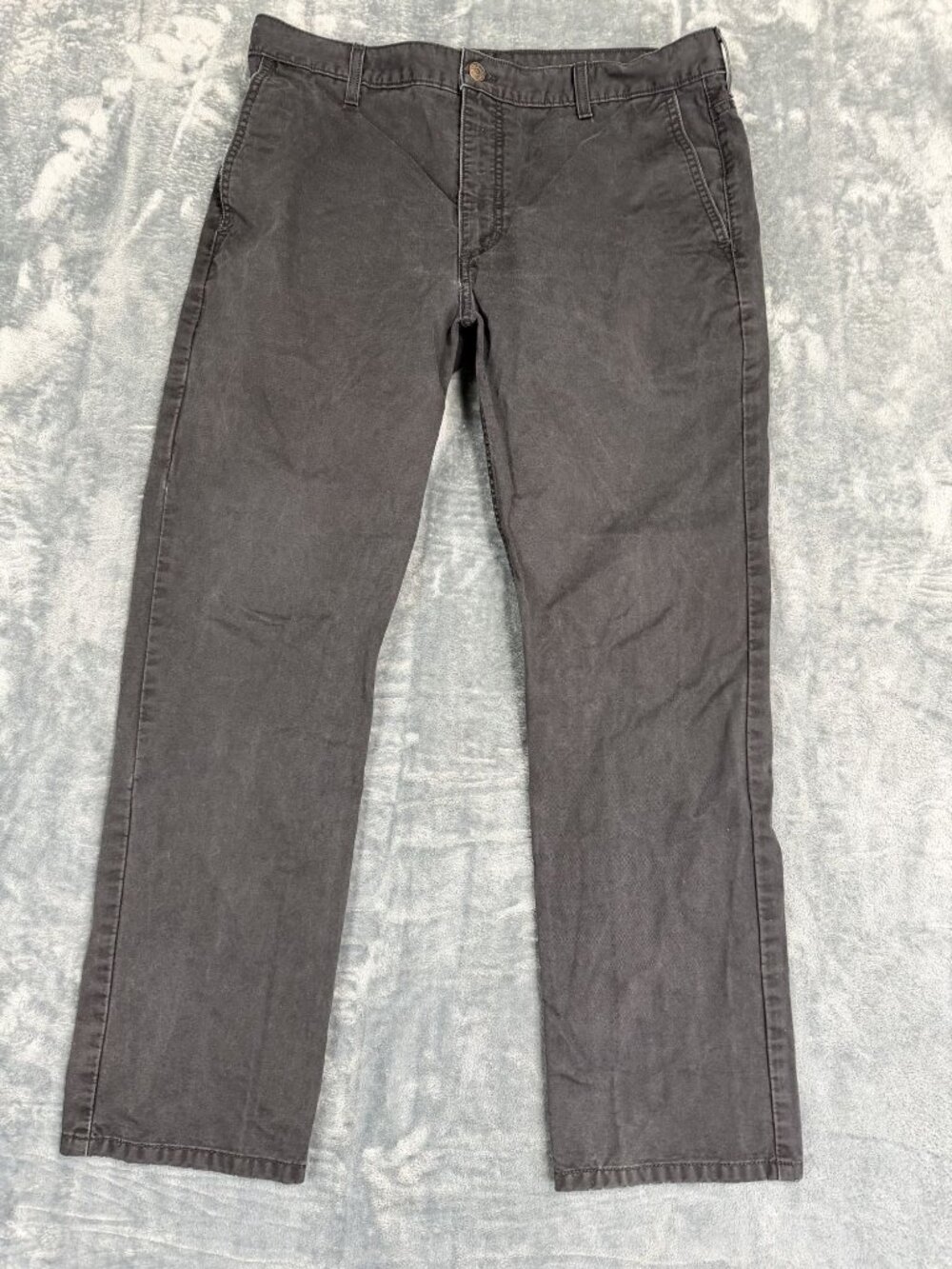 Levis Mens Black Casual Cotton Pants Size 36 Modern Fit